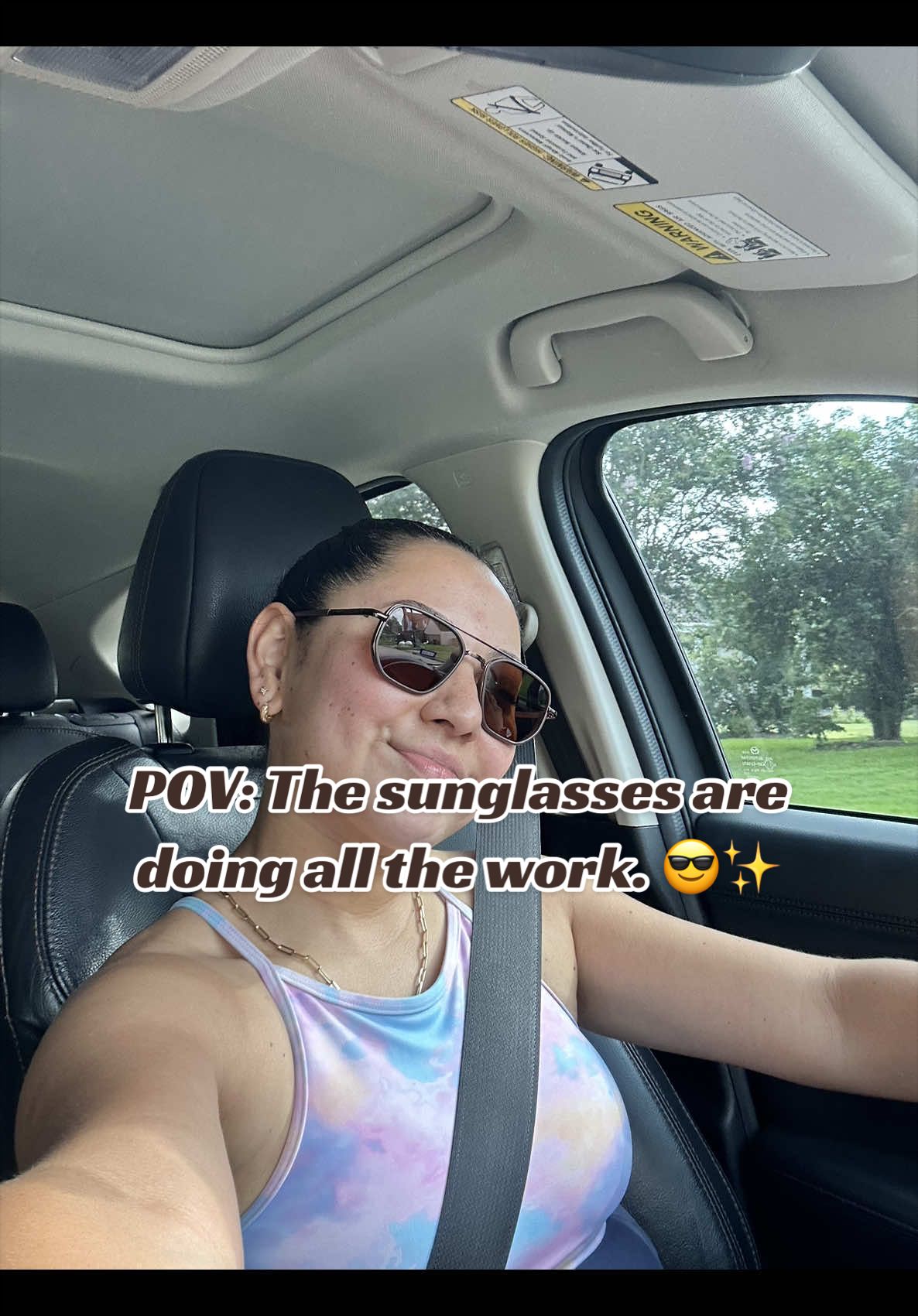 TikTok post by an influencer for Zen Zest. Caption reads: #@Zen Zest #tiktokmademebuyit #sunnies [...].
