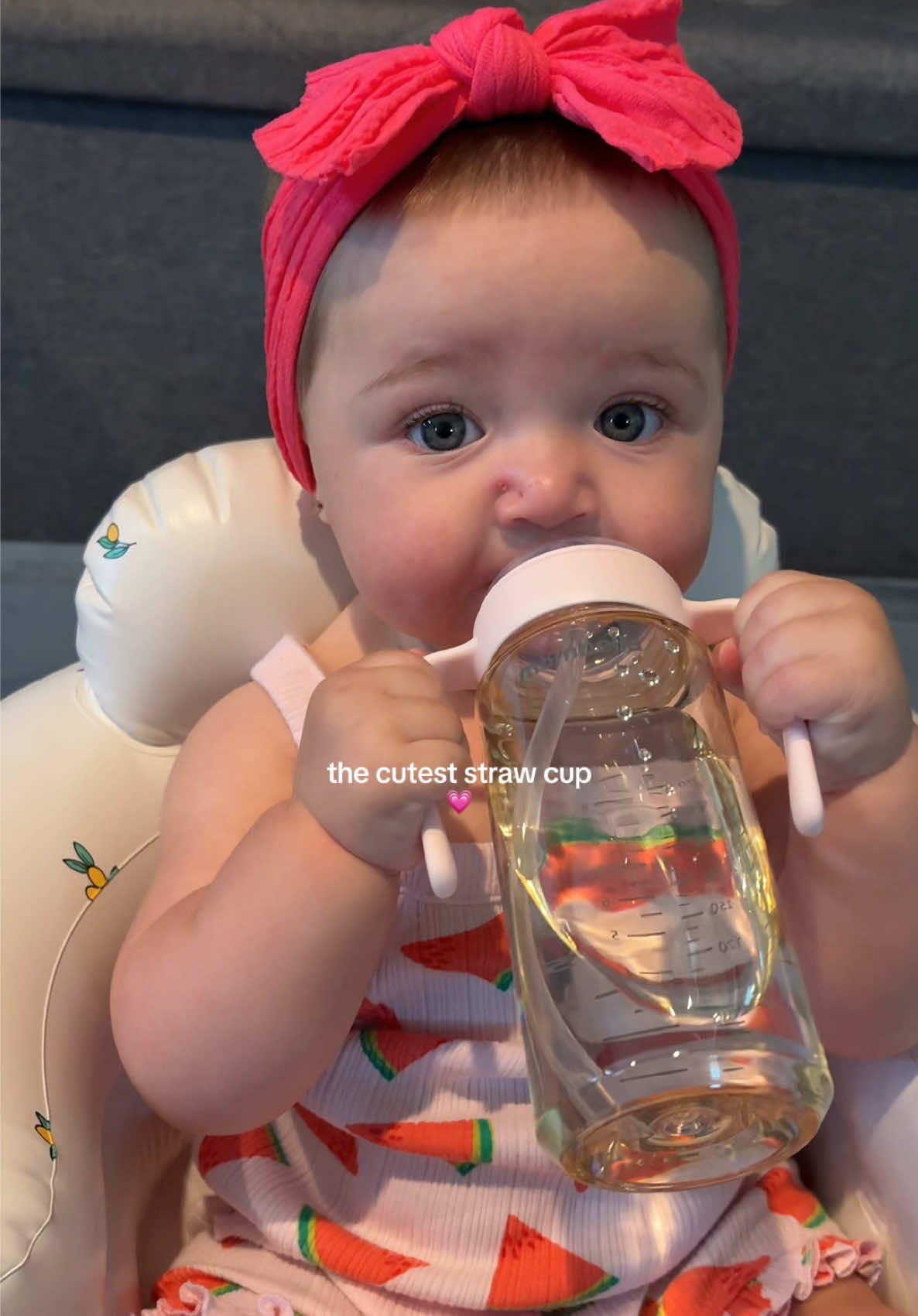 TikTok post by @xo_aprilkstarman for mombella official. Caption reads: mombella straw cup! the perfect transition cup &....