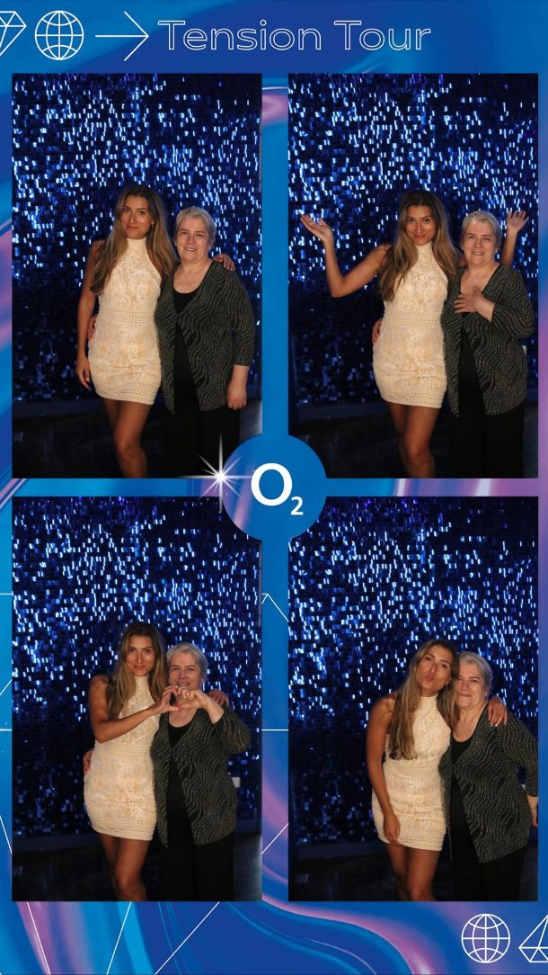 Instagram post by @aminamaz_ for The Influence Room. Caption reads: Making memories with Mama with @o2uk priority at....