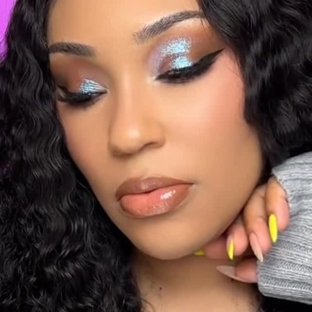 Instagram post by @its__adriane for Adriana Nichole Cosmetics. Caption reads: Adriana Nichole Cosmetics 
Shade: Ethereal....