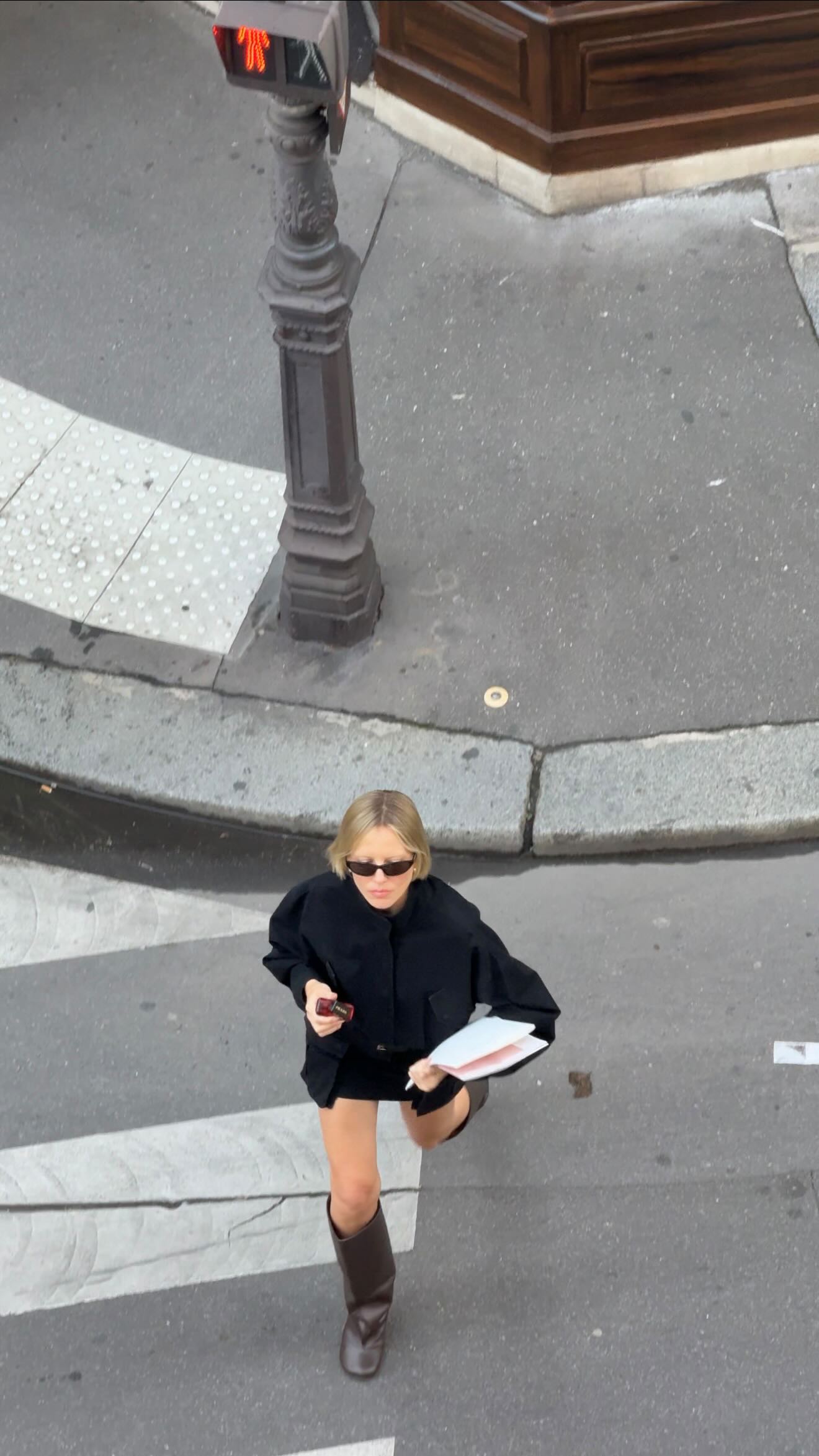 Instagram post by @violetgrace_ for Prada Beauty. Caption reads: A human is made up of multiple facets, each....