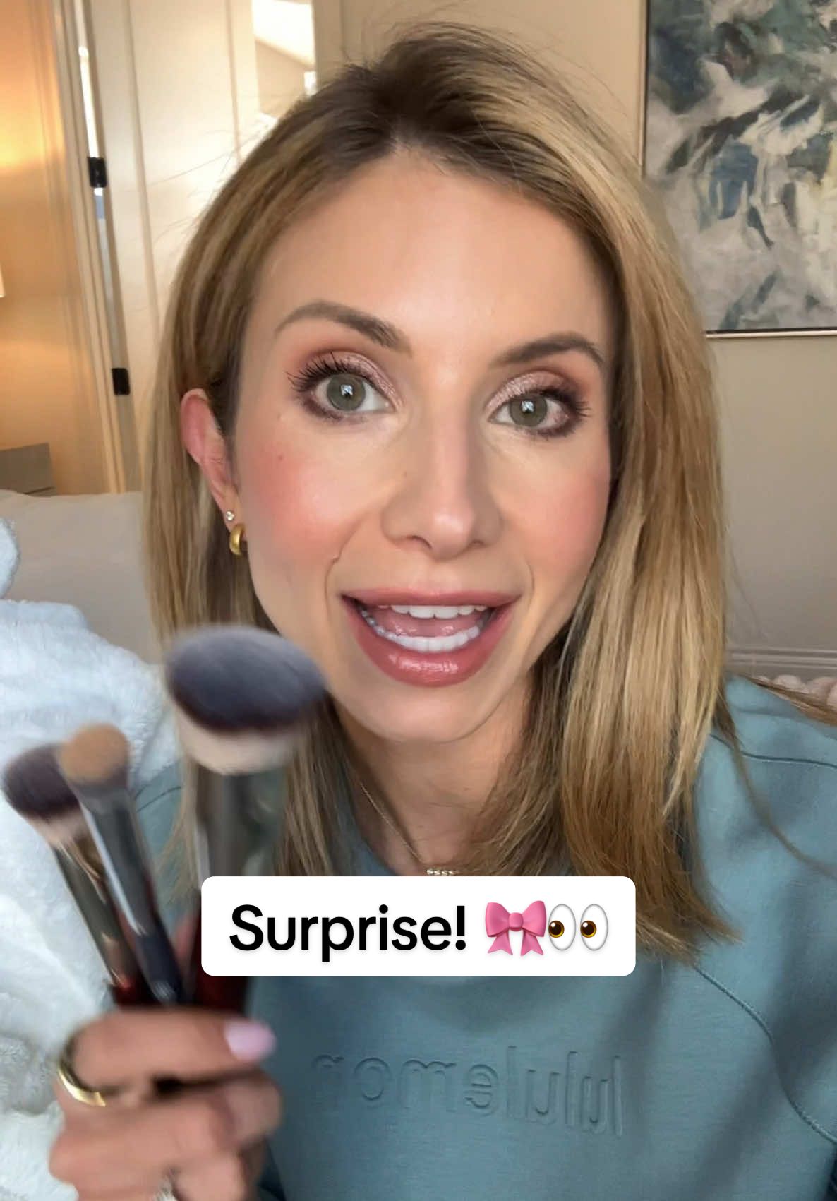 TikTok post by @lisajmakeup for BK Beauty. Caption reads: [...] been thinking about trying @BK Beauty....