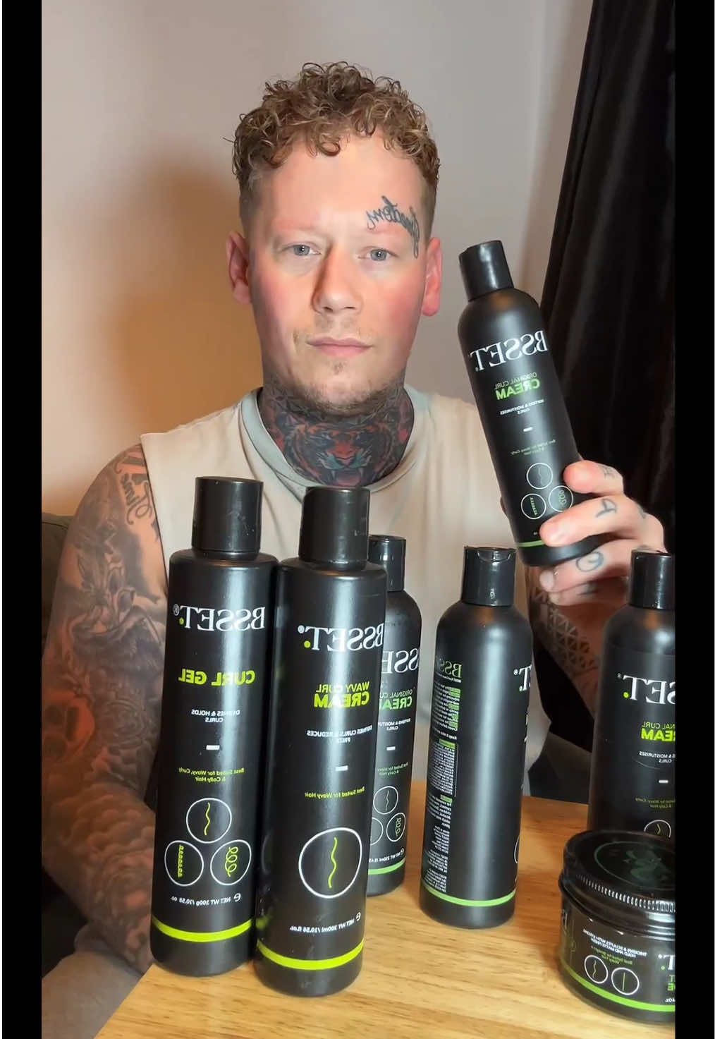 TikTok post by @jamesrobo30 for BSSET. Caption reads: [...] styling products I’ve ever used from @BSSET....