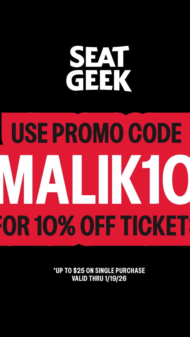 Instagram post by @themalik.w for SeatGeek. Caption reads: Terps fans!🐢 @seatgeek is the Official Ticket....