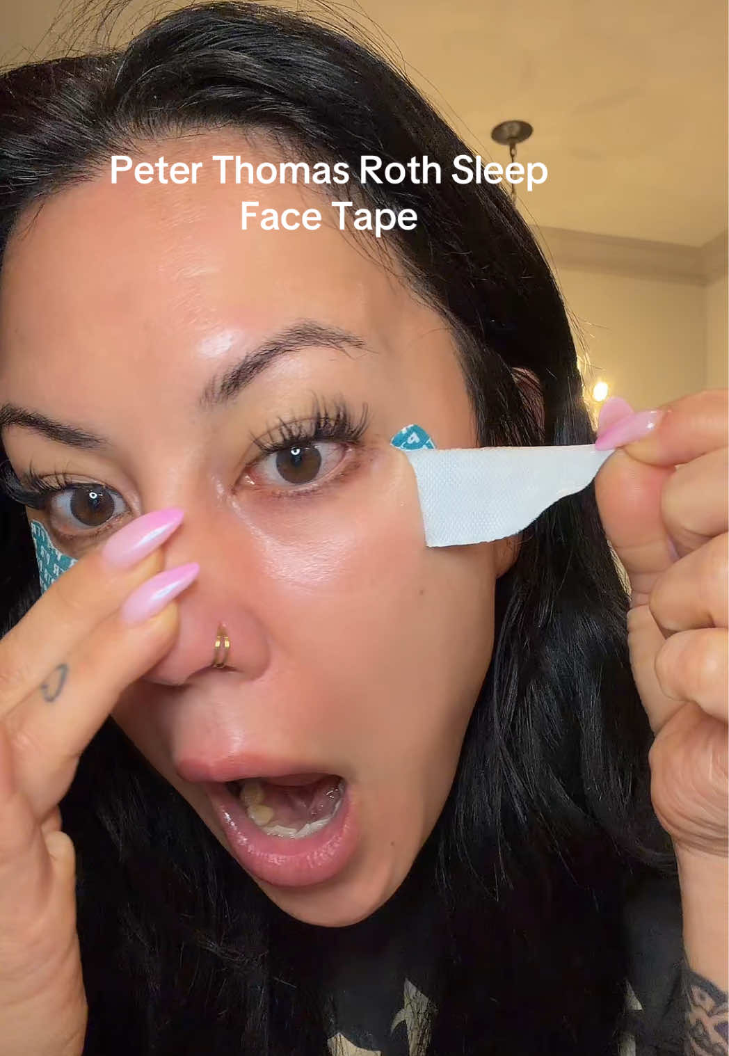 TikTok post by @theanitamiron for Peter Thomas Roth. Caption reads: [...] up and looking youthful and glowy! @Peter....