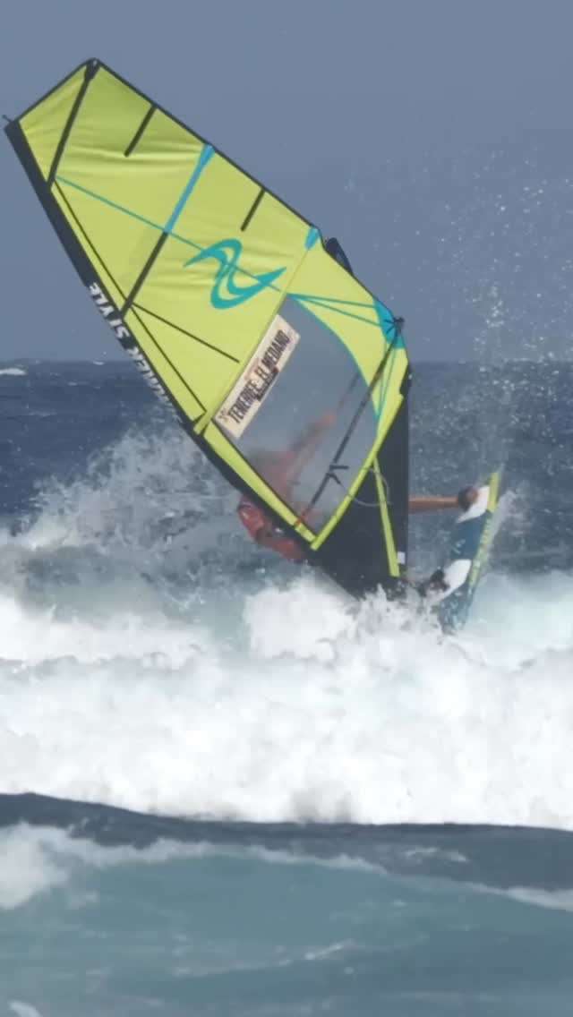 Instagram post by @simmerstyle_windsurfing for Heineken. Caption reads: Some clips from the @tenerifewindsurfworldcup not....