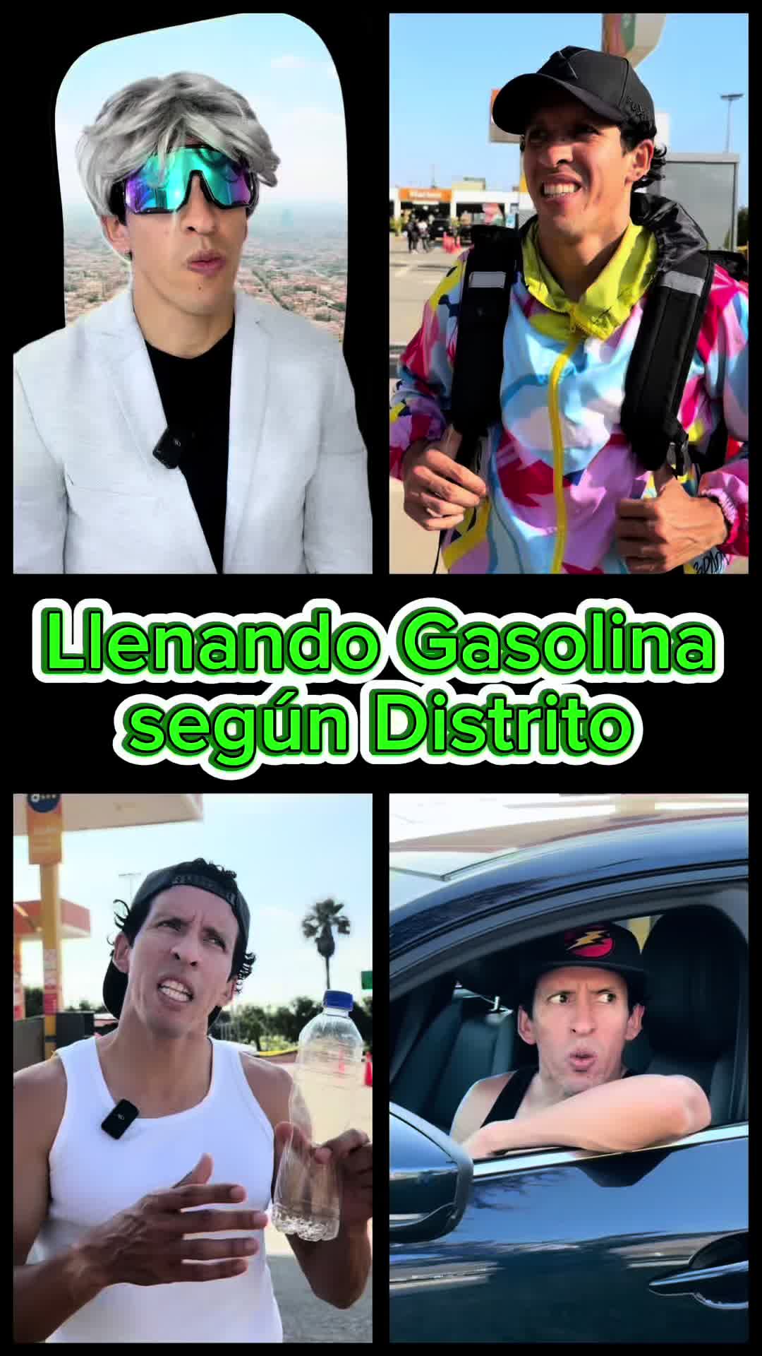 TikTok post by @claudiorevatta for inDrive. Caption reads: 😂⛽️ @inDrive Perú #Gasolina #comedia #Indrive....