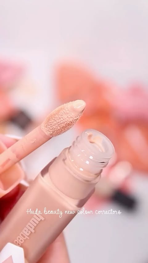 Instagram post by @mahnoor_malik17 for Huda Beauty. Caption reads: @hudabeauty new colour correctors in [...].