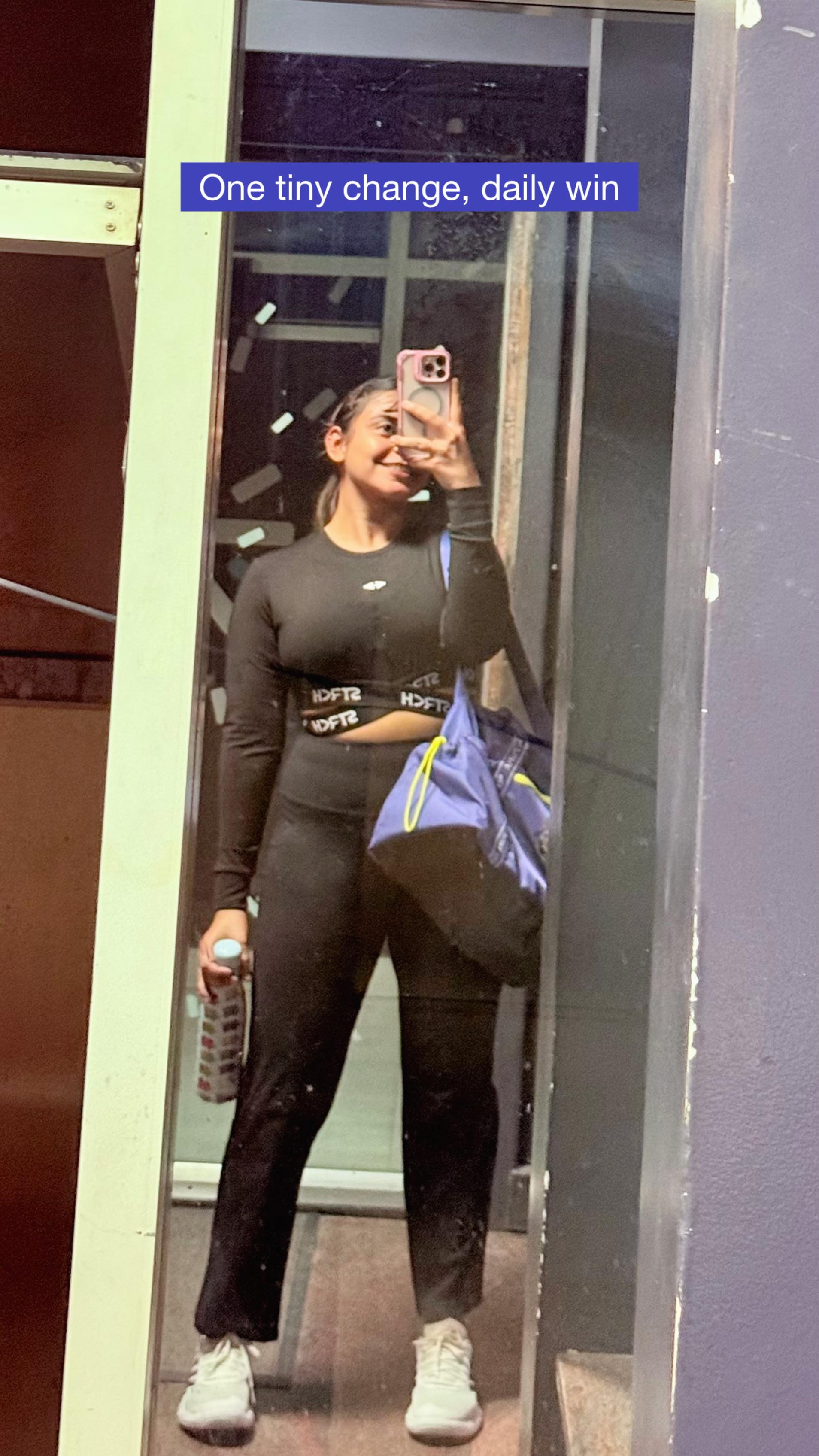 Instagram post by @mypinksuitcase_ for Oral-B. Caption reads: Tiny habits, big difference. 💁🏻‍♀️ Switched to....