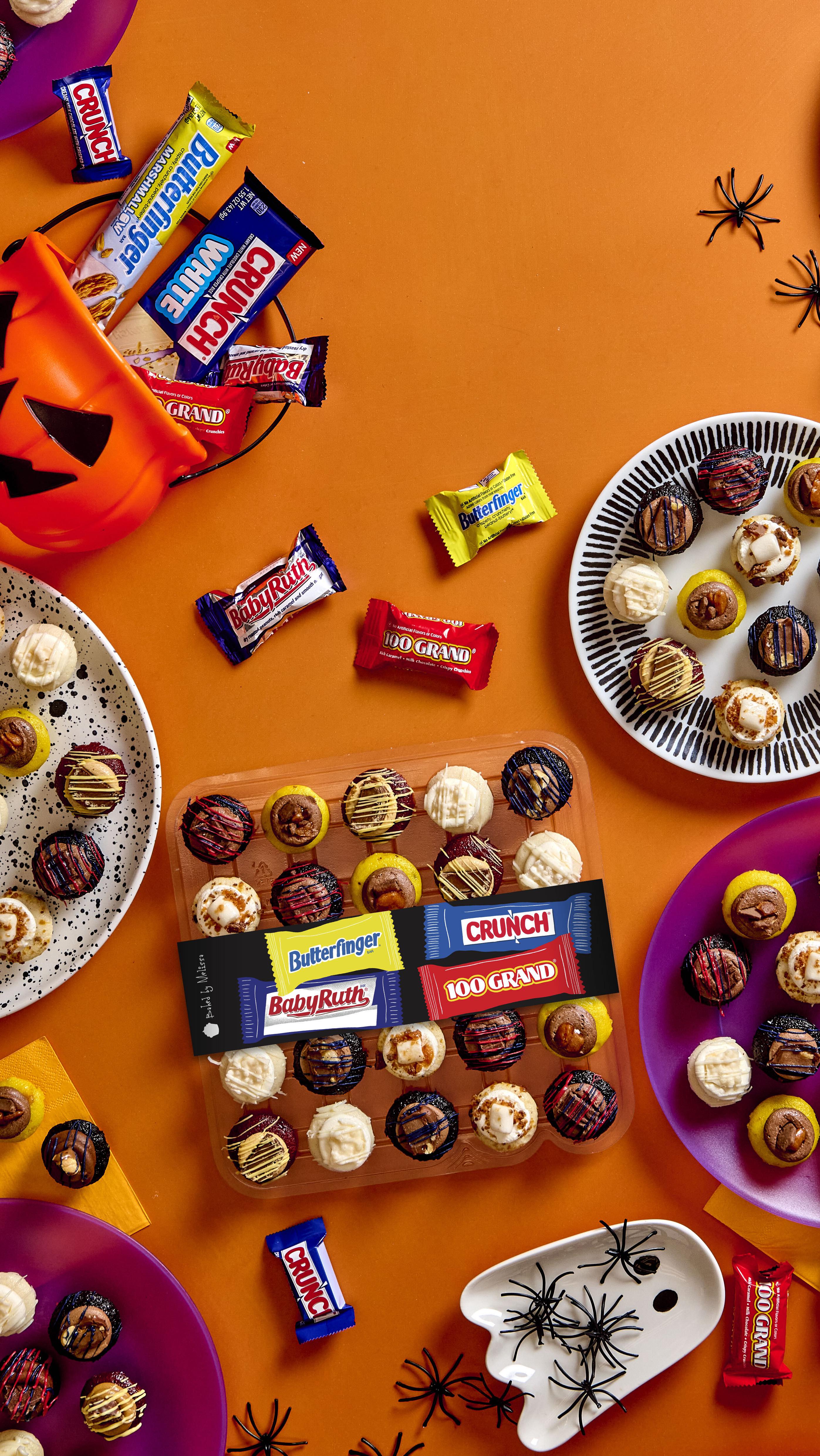 Instagram post by @crunchbar for Baked by Melissa. Caption reads: Dream come true to be collaborating with Ferrero,....