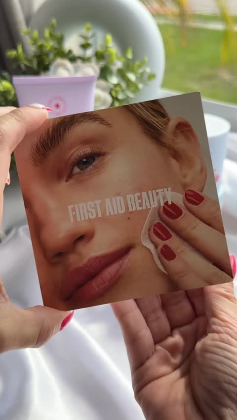 Instagram post by @labeautygirly07 for First Aid Beauty. Caption reads: [...] routine you need to try out from....