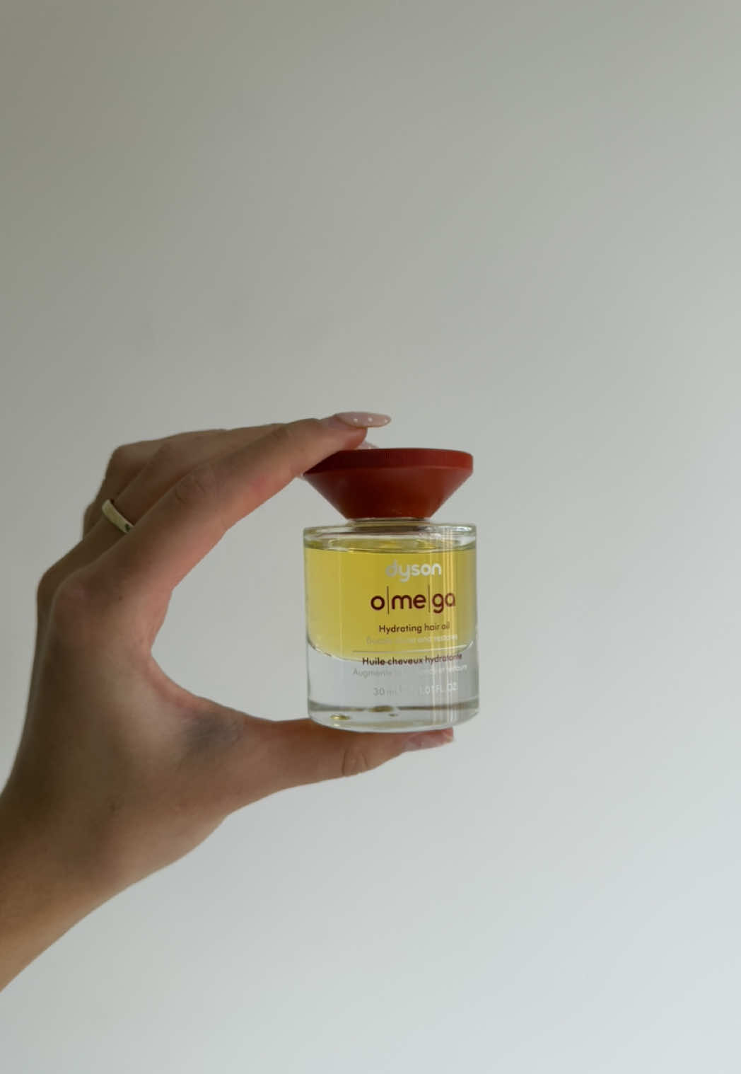 TikTok post by @ebonyarohaa for Dyson. Caption reads: my wet to dry styling routine with the @Dyson ANZ....