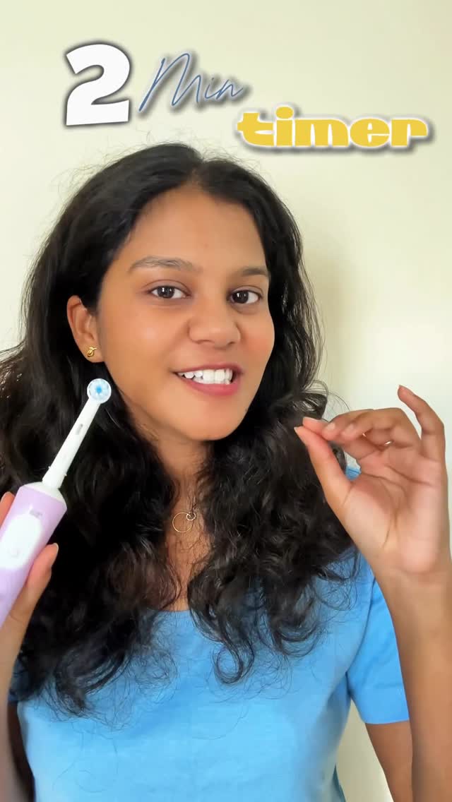 Instagram post by @sri.blogger for Oral-B. Caption reads: 🦷✨ Say goodbye to plaque and hello to a brighter....