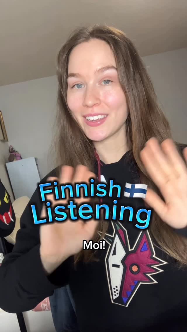 Instagram post by @katchatss for italki. Caption reads: ad italki | Finnish Listening Practice 🇫🇮 Part....