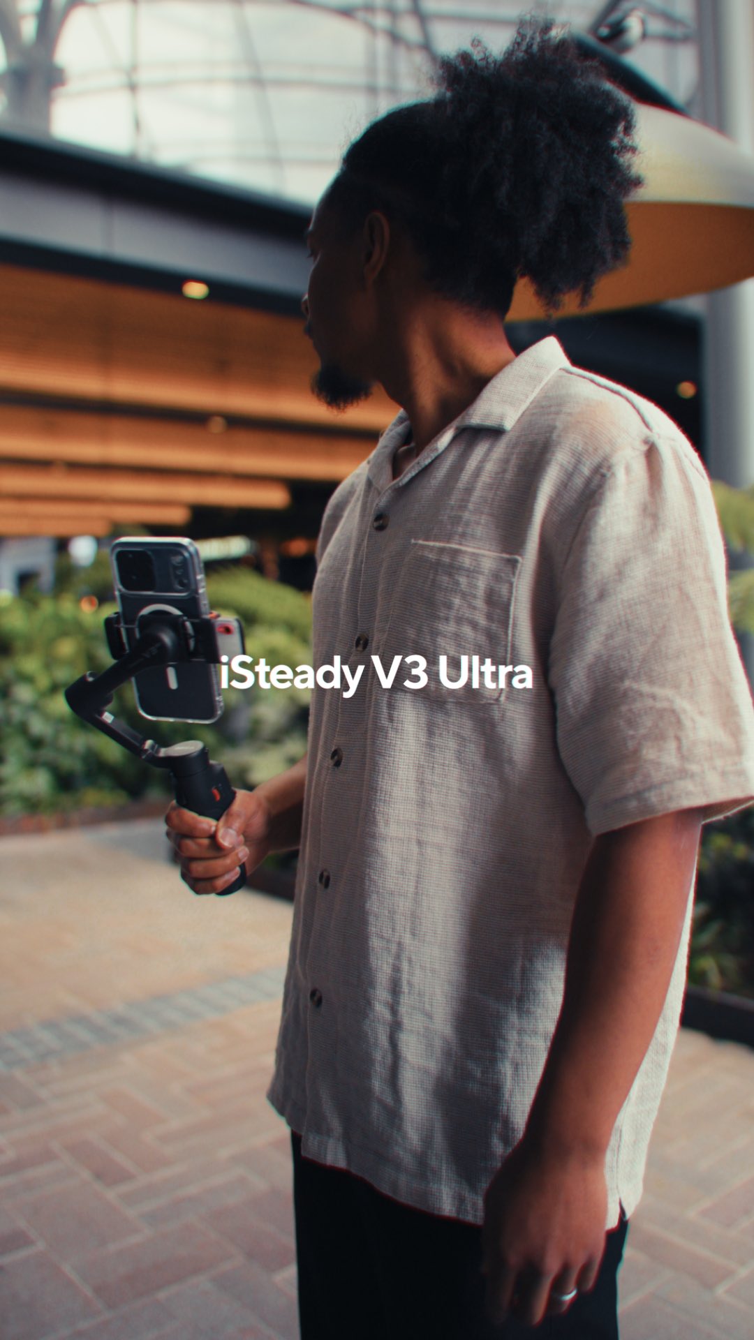 Instagram post by @jihadk__ for Hohem. Caption reads: Been testing @hohem_global iSteady V3 ultra phone....