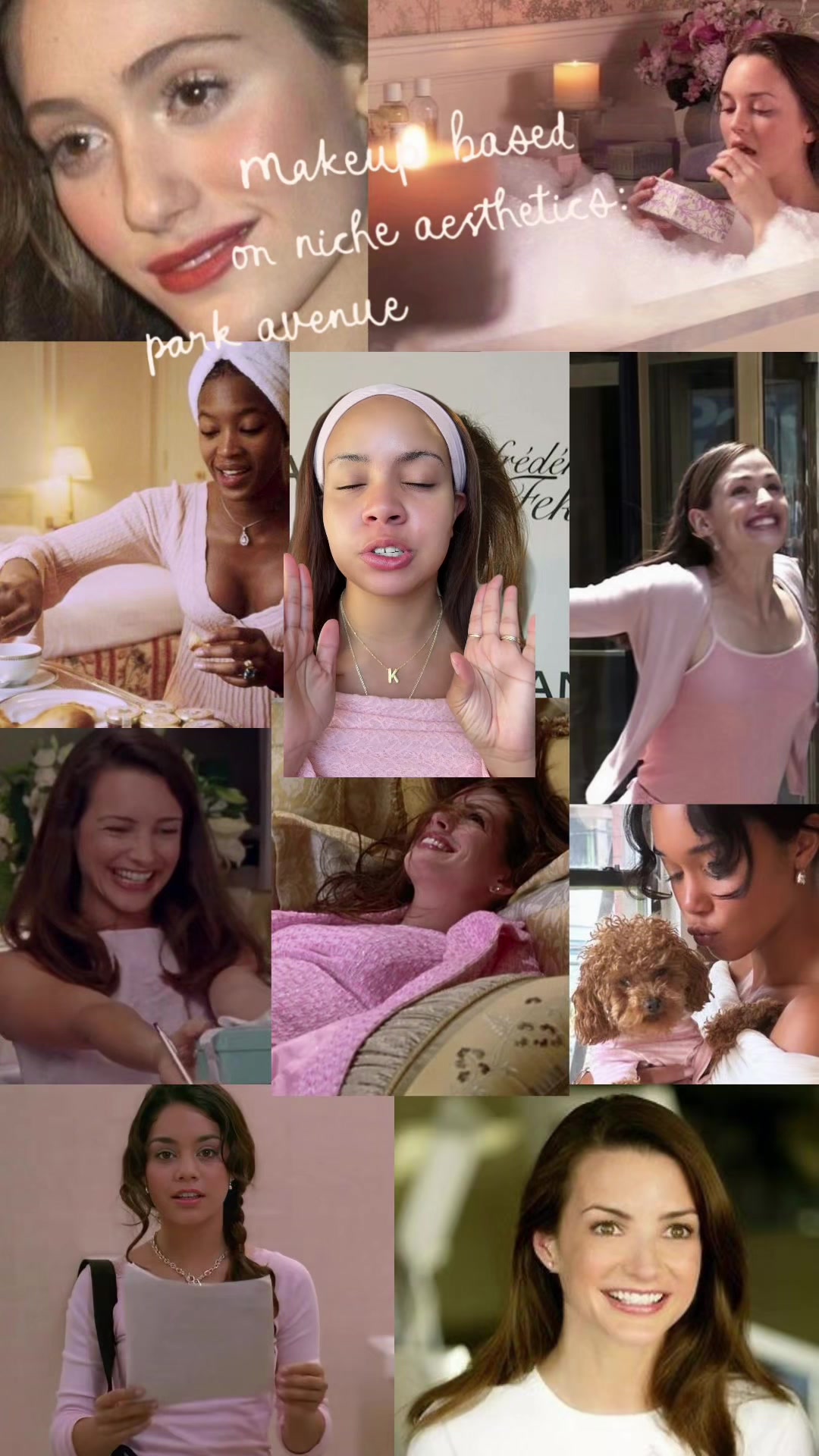 TikTok post by @chicwithkels for BYOMA. Caption reads: [...] & base • @rhode skin skin glazing milk •....