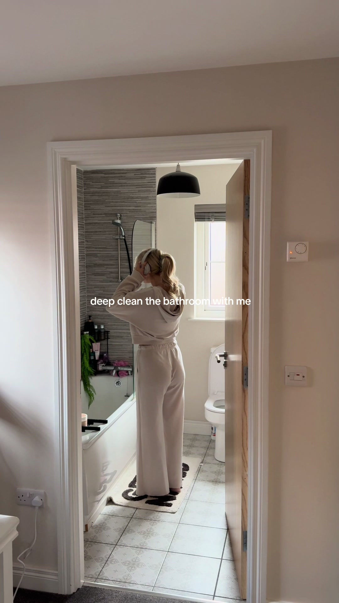 TikTok post by @faithrrx for Minky Homecare. Caption reads: [...] @The Pink Stuff @Scrub Daddy UK @Minky....