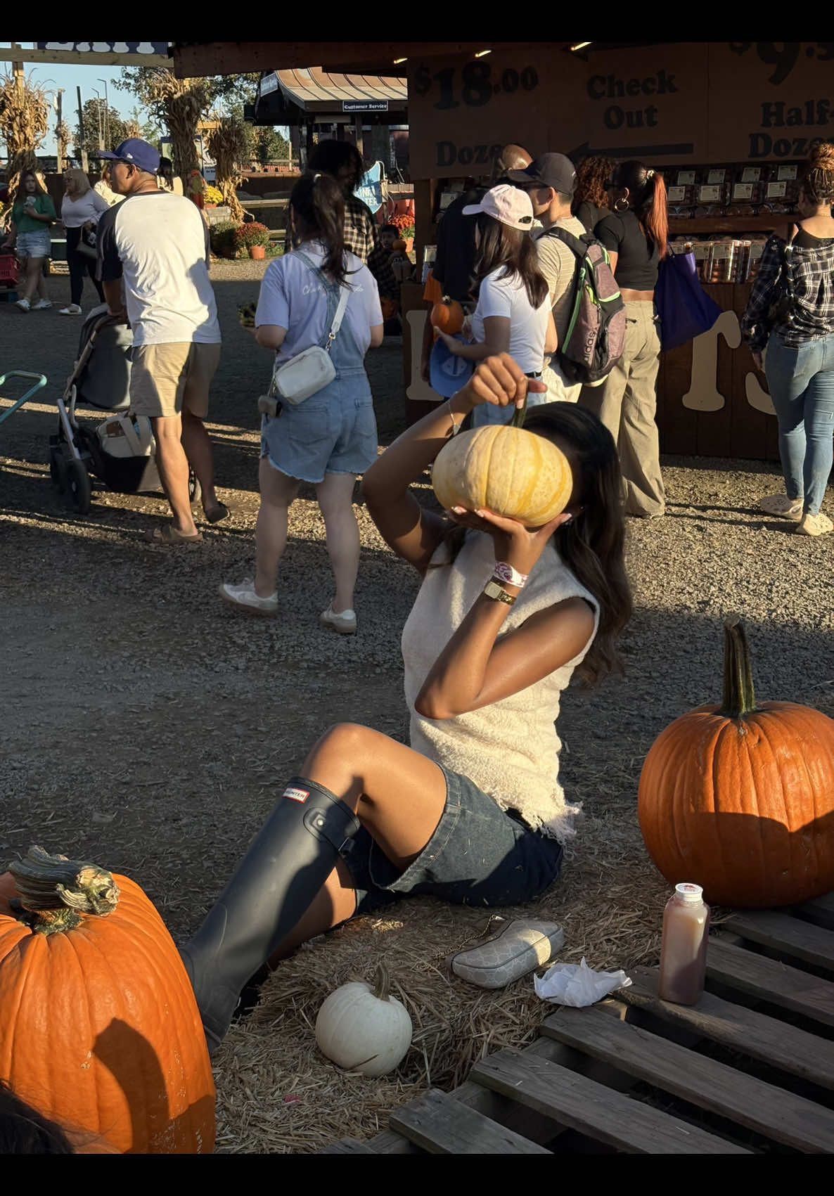 TikTok post by @christinajoycee for Chegg. Caption reads: Fall festivities with @Chegg #ad #CheggCreator....