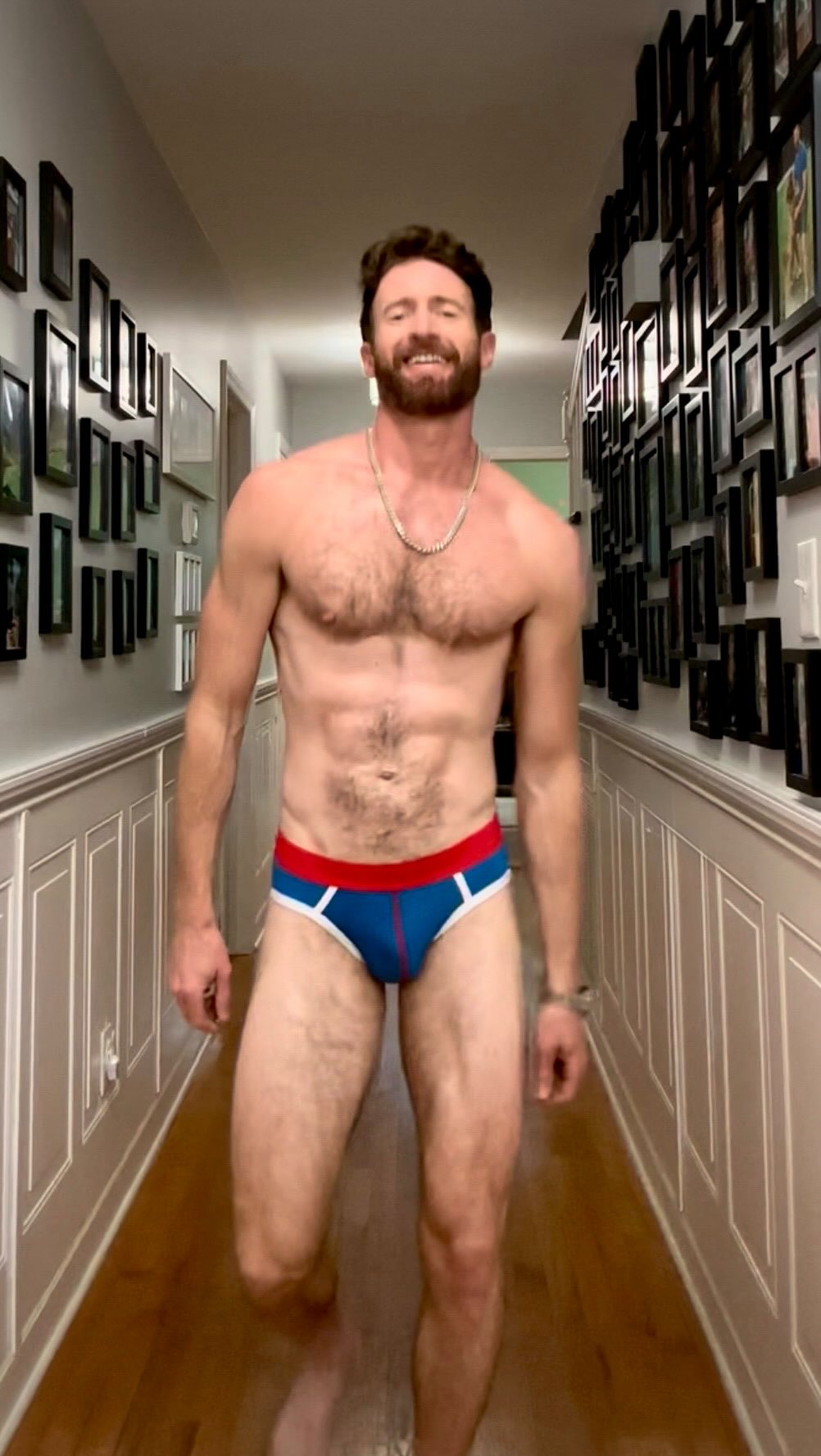 Instagram post by @knoxpeake for Underwear Expert. Caption reads: Giddy up your underwear game with....