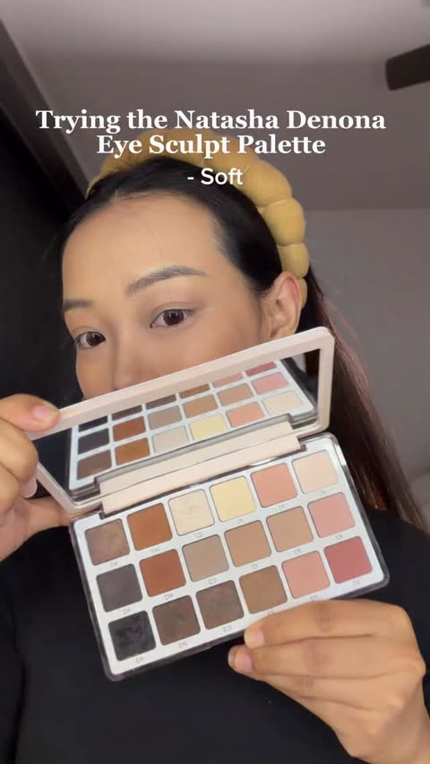 Instagram post by @_itsjingzzz for Beautytap. Caption reads: [...] eye sculpt palette in soft🤩....