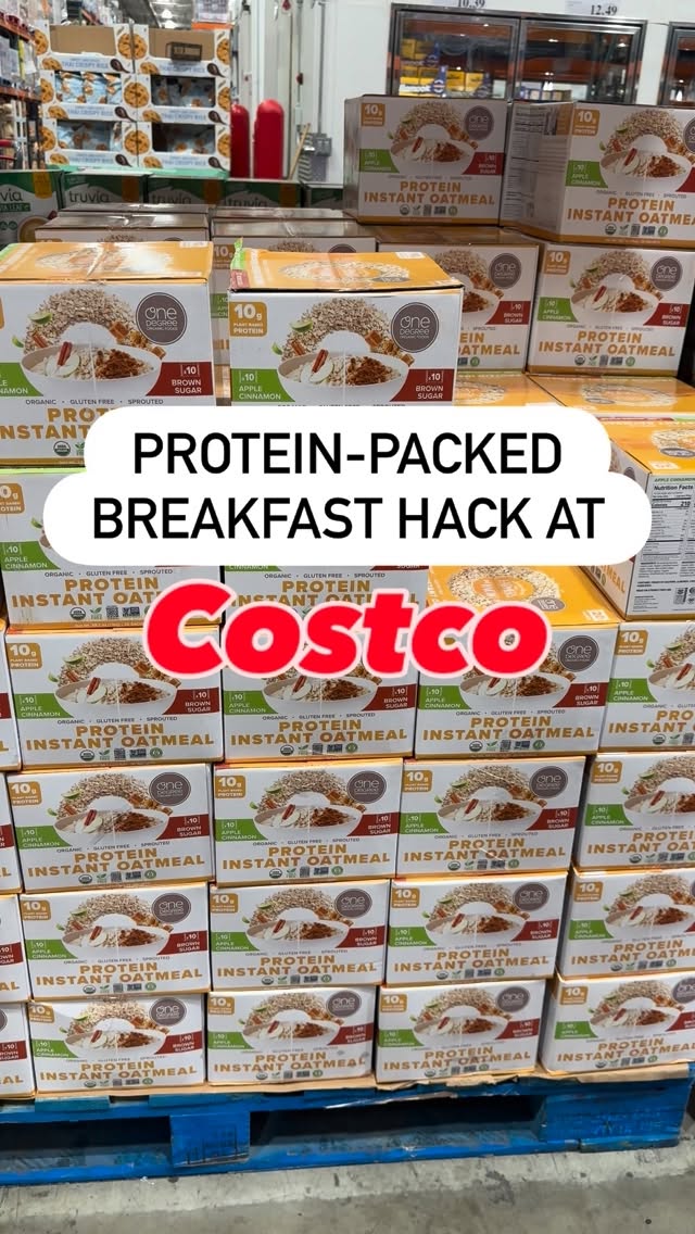 Instagram post by @discovering_costco for One Degree Organic Foods. Caption reads: #OneDegreePartner One Degree Organics Protein....