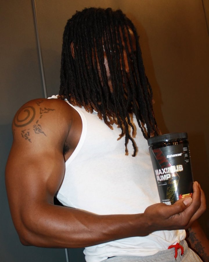 Instagram post by @shreddedpapaya for ENHANCED Labs. Caption reads: [...] to announce that I've joined the....