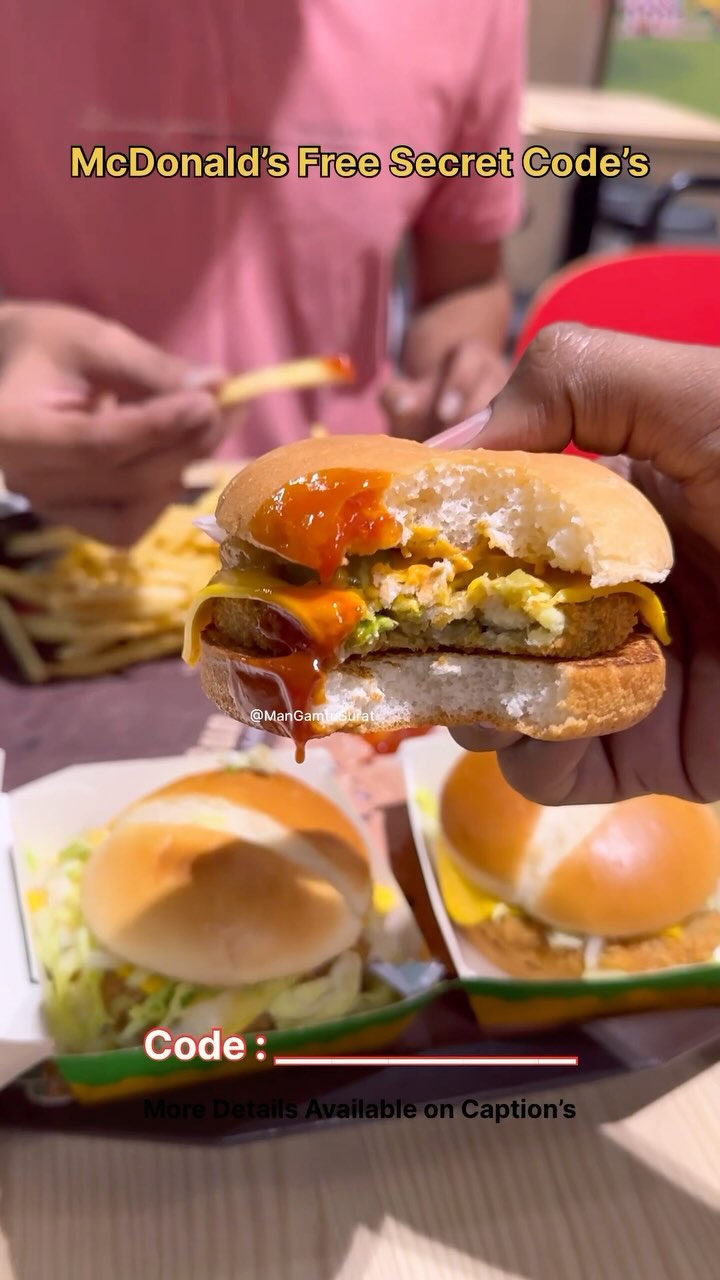 Instagram post by @mangamtu_surat for McDonald's India. Caption reads: 😃Special Offer Code ..

⏰ #ad

McDelivery brings....