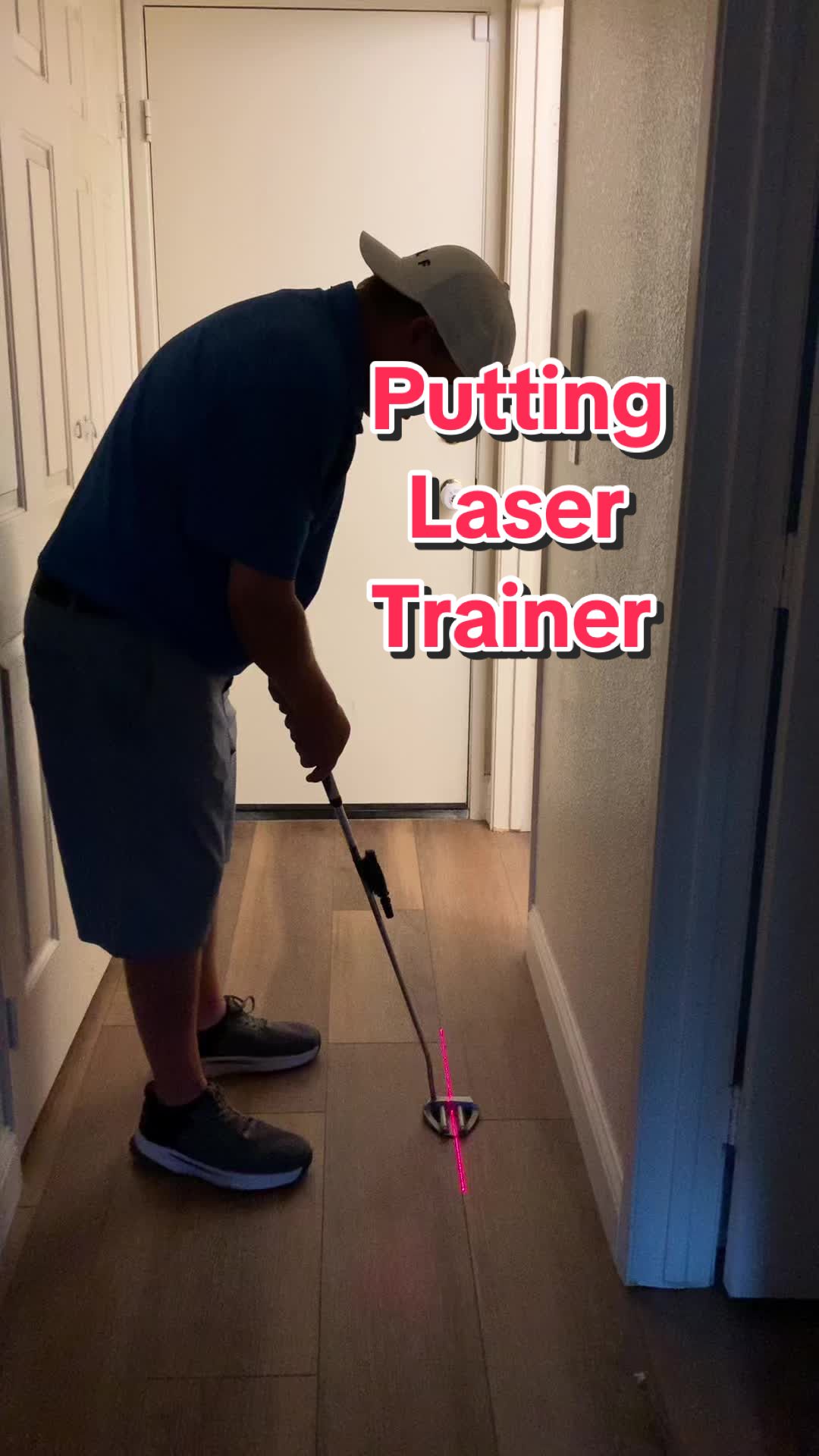 TikTok post by @jonthegolfpro for Arttodo Golf. Caption reads: This golf putter laser will dial in your stroke in....