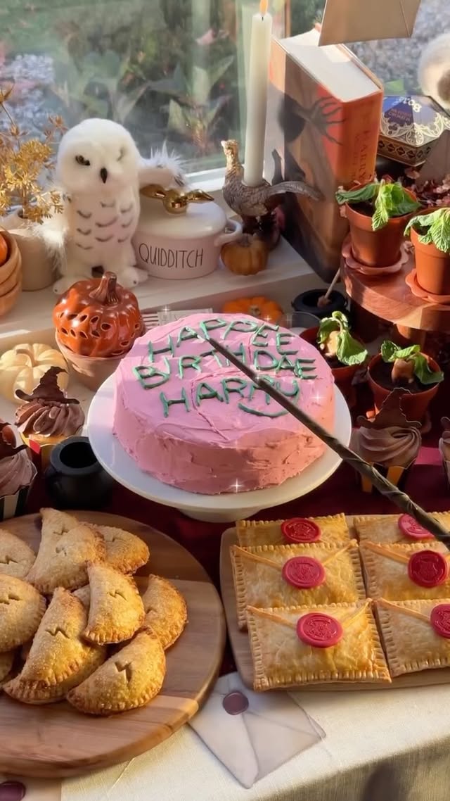 Instagram post by @maryc.129 for Harry Potter. Caption reads: #ad A Hogwarts Feast inspired by Harry Potter:....
