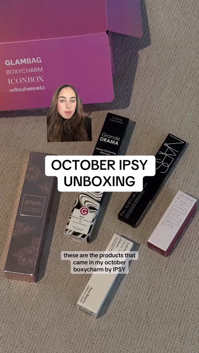 Instagram post by an influencer for IPSY. Caption reads: [...] discovering new products with @ipsy 🖤....