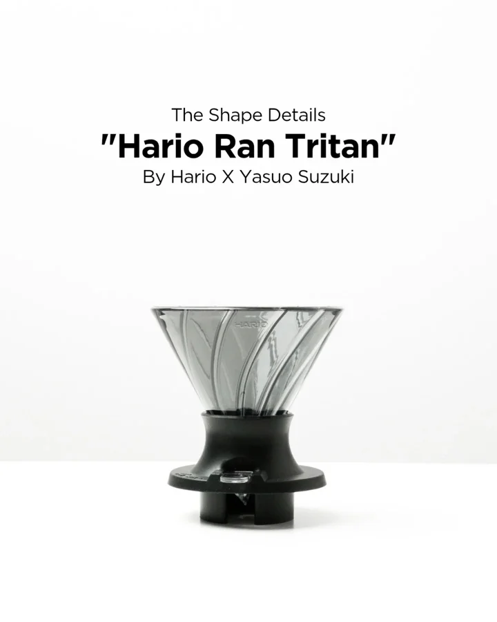 Instagram post by @saatseduhdirumah for HARIO. Caption reads: The shape details of "Hario Ran Tritan"
By....