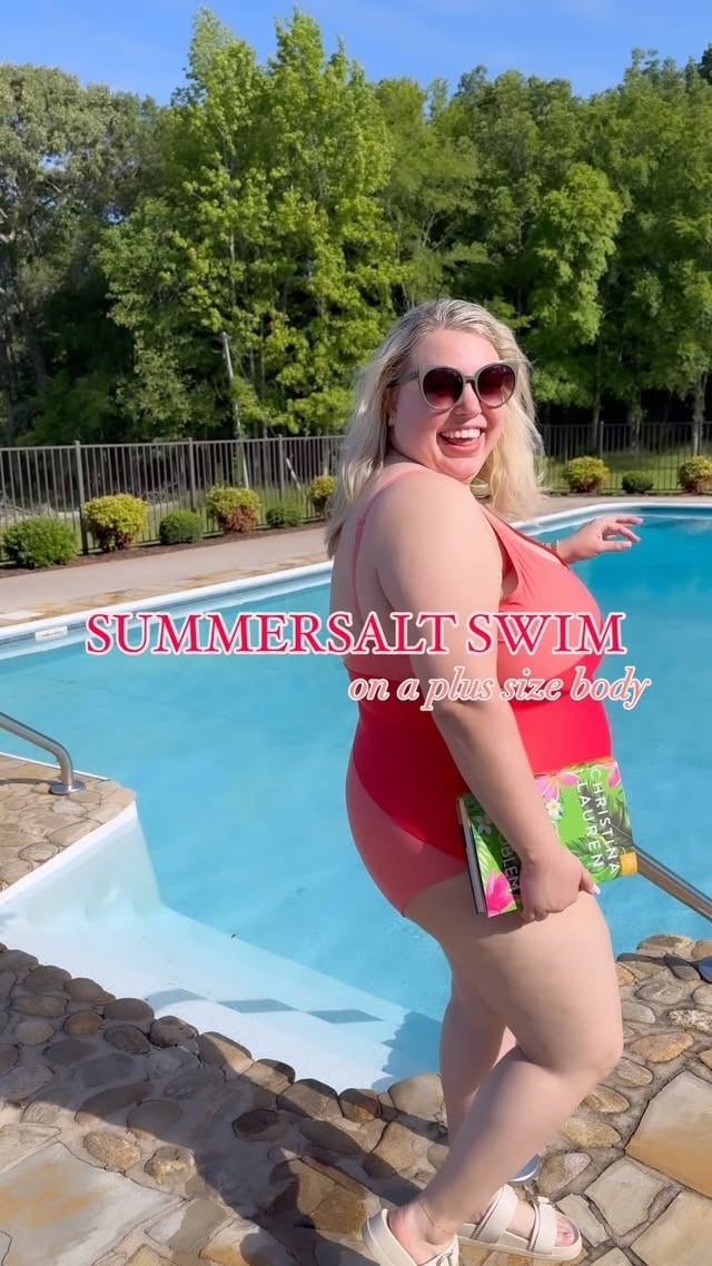 Instagram post by @theoliviaphillips for summersalt. Caption reads: [...] wait to share these super cute @summersalt....