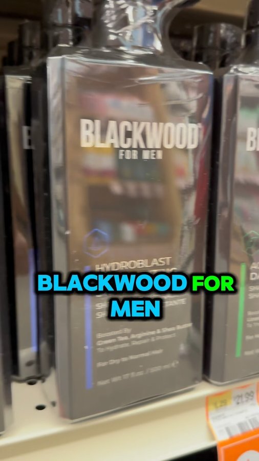 Instagram post by @thebodybuildingvegan for Blackwood For Men. Caption reads: #sponsored @blackwoodformen Body Wash stock up!....
