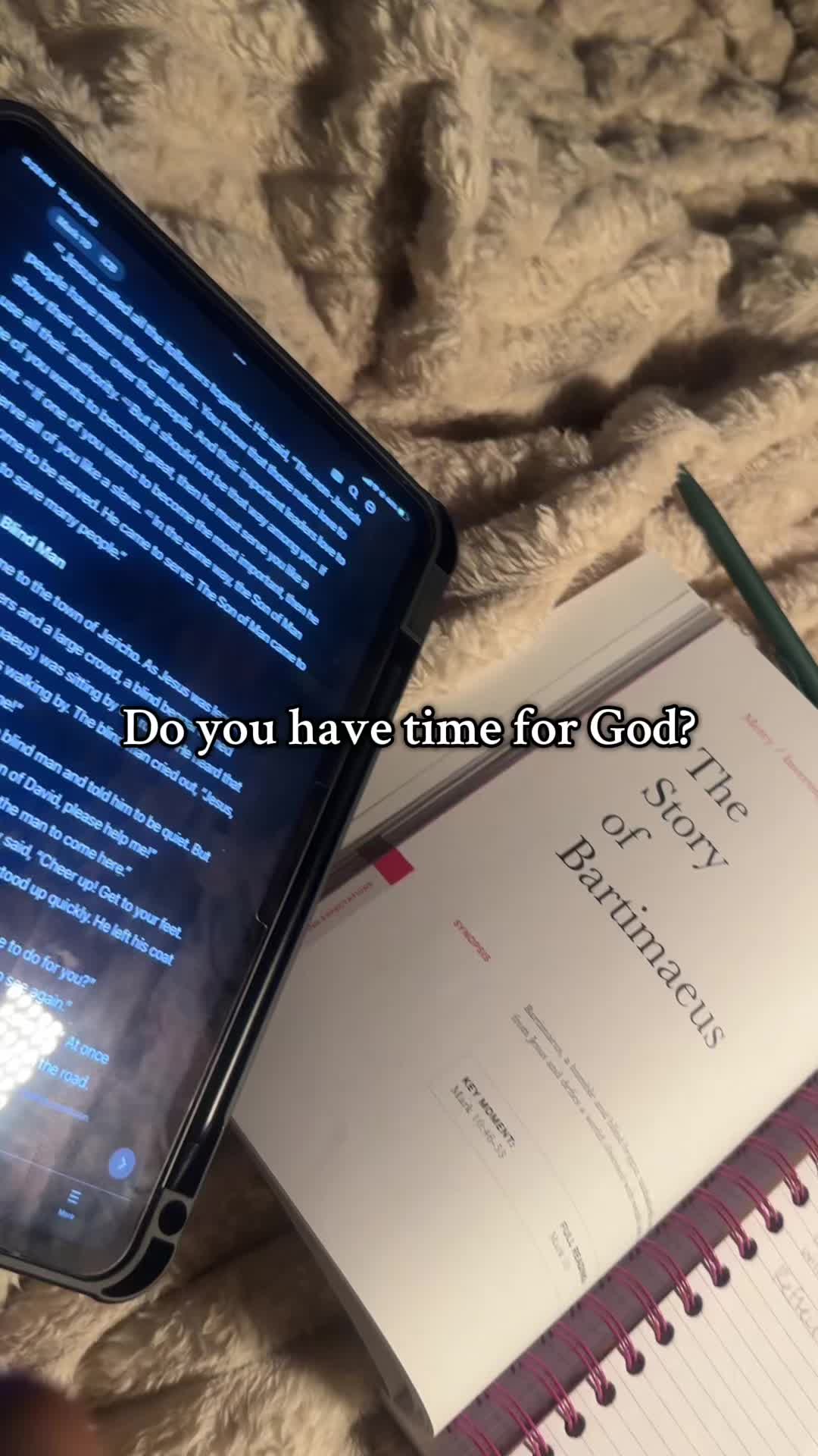 TikTok post by @that.girl.zy for Alabaster Co. Caption reads: Thank you for doing devotion with me❤️✝️....