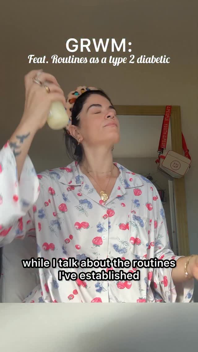 Instagram post by @ohhiitsnichole for Healthline. Caption reads: I don’t know about you but routines really help me....