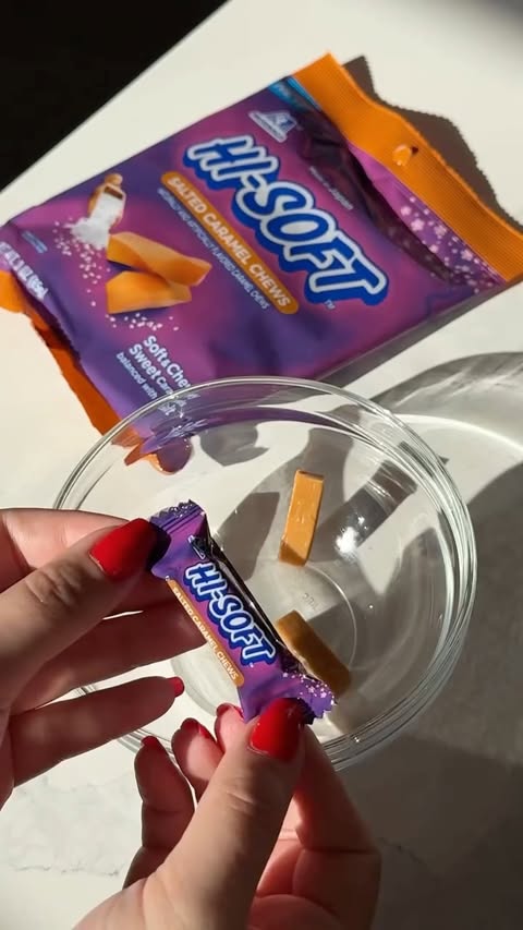 Instagram post by @tiffanyymeii for HI-CHEW. Caption reads: this holiday season, I’m baking caramel thumbprint....