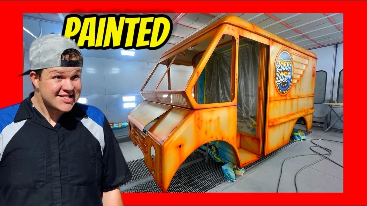 YouTube post by @RobbyLayton for Cirkul. Caption reads: Finally, Offroad 4x4 Van Gets Custom painted!.