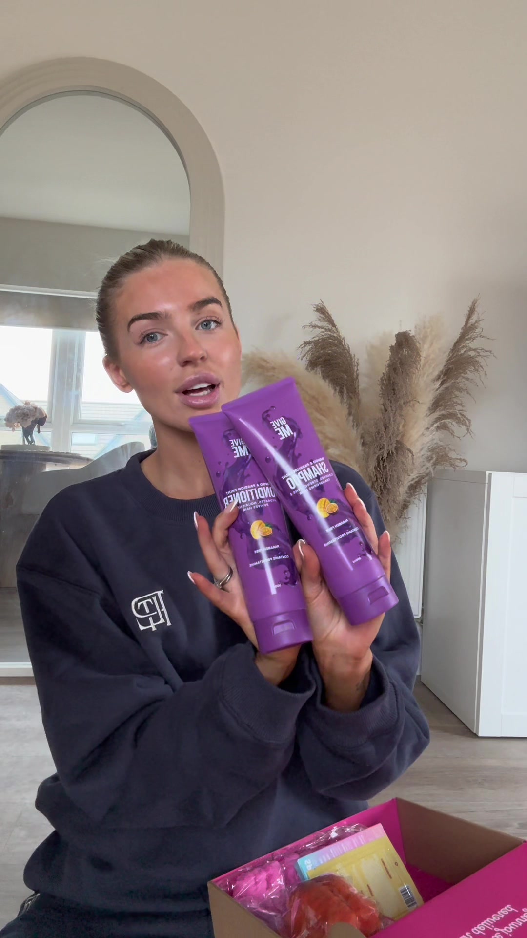 TikTok post by @teags86 for Give Me Cosmetics. Caption reads: A little something for your hair this Christmas -....