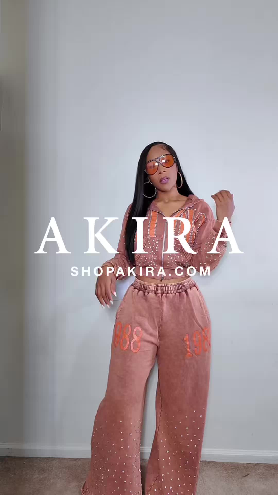 TikTok post by @biancasamonefinds for ShopAKIRA. Caption reads: [...] enough of these @AKIRA set #shopakira....