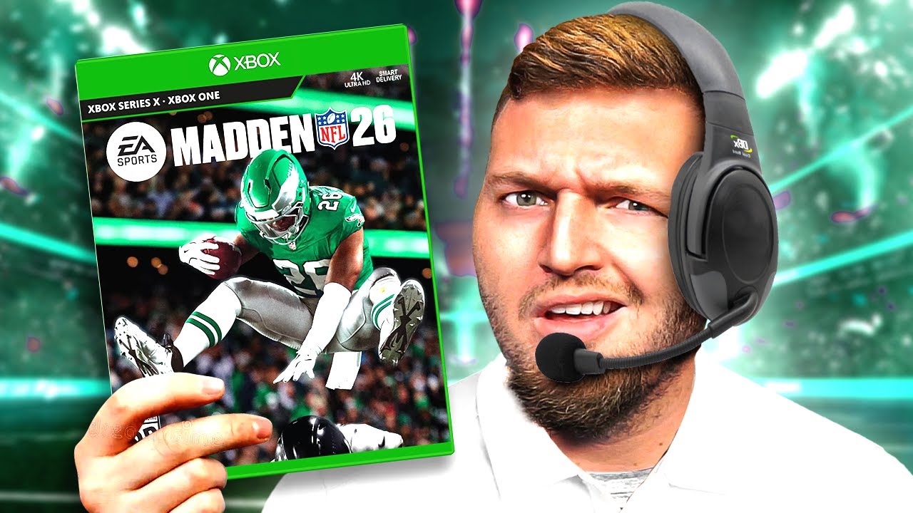 YouTube post by @RBT for Cameo. Caption reads: I Played Madden 26.