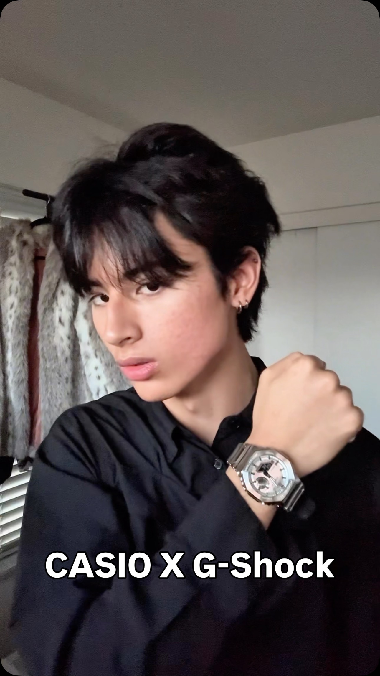 Instagram post by @logan.delrosario for G-SHOCK. Caption reads: Styling my new favorite watch
THANK....