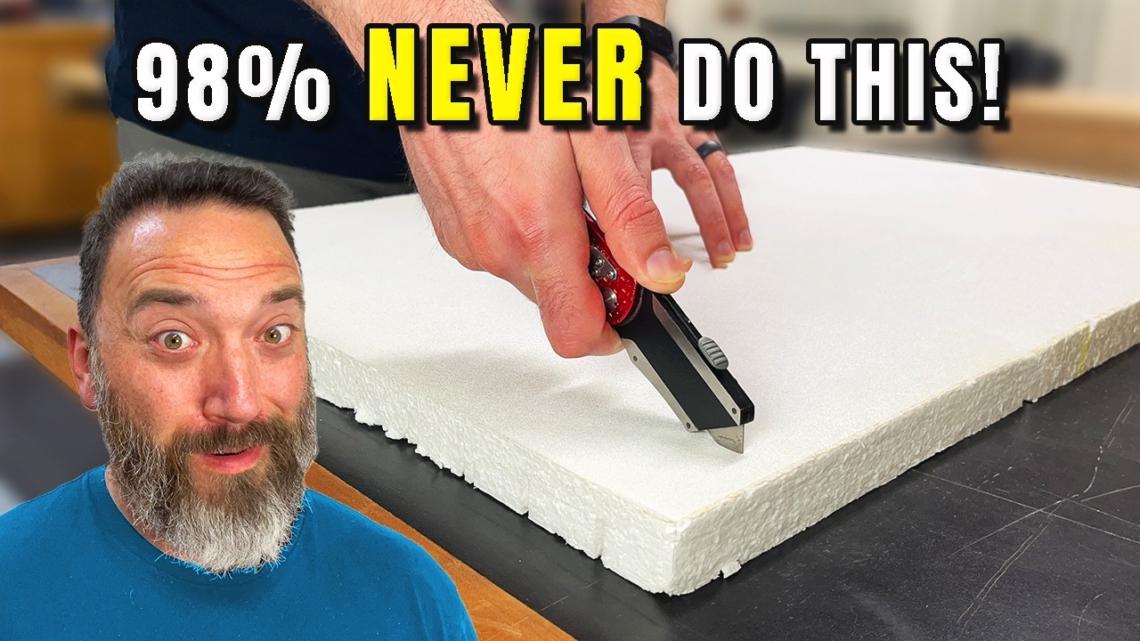 YouTube post by @biscuittreewoodworks for Tractor Supply. Caption reads: CHEAP Shop Upgrades I Regret Not Doing Sooner!.