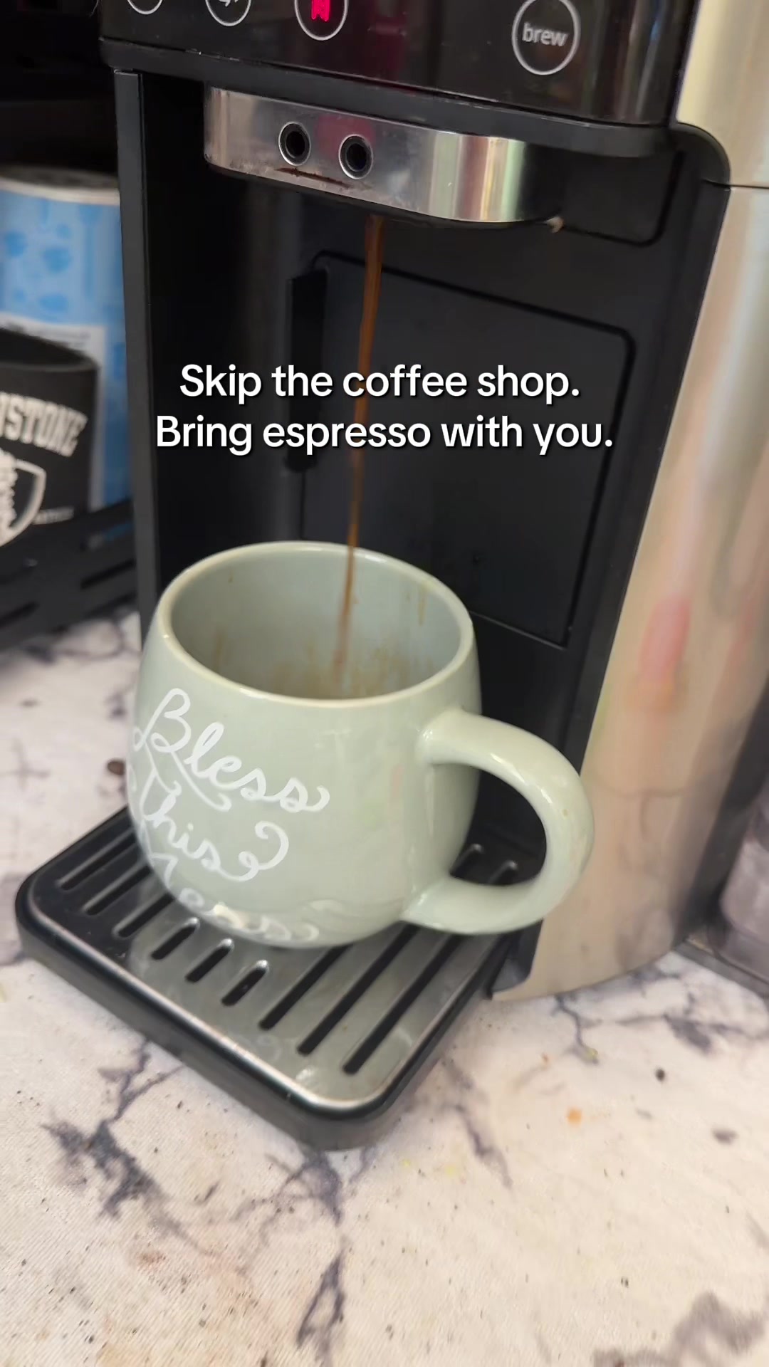 TikTok post by @resellergrowth for Fanttik. Caption reads: The Fanttik Cafein 11 portable espresso machine is....