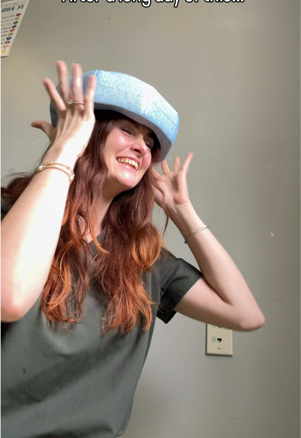 TikTok post by @alytheslp for MOSH. Caption reads: My absolute favorite snack on a busy day @Mosh....