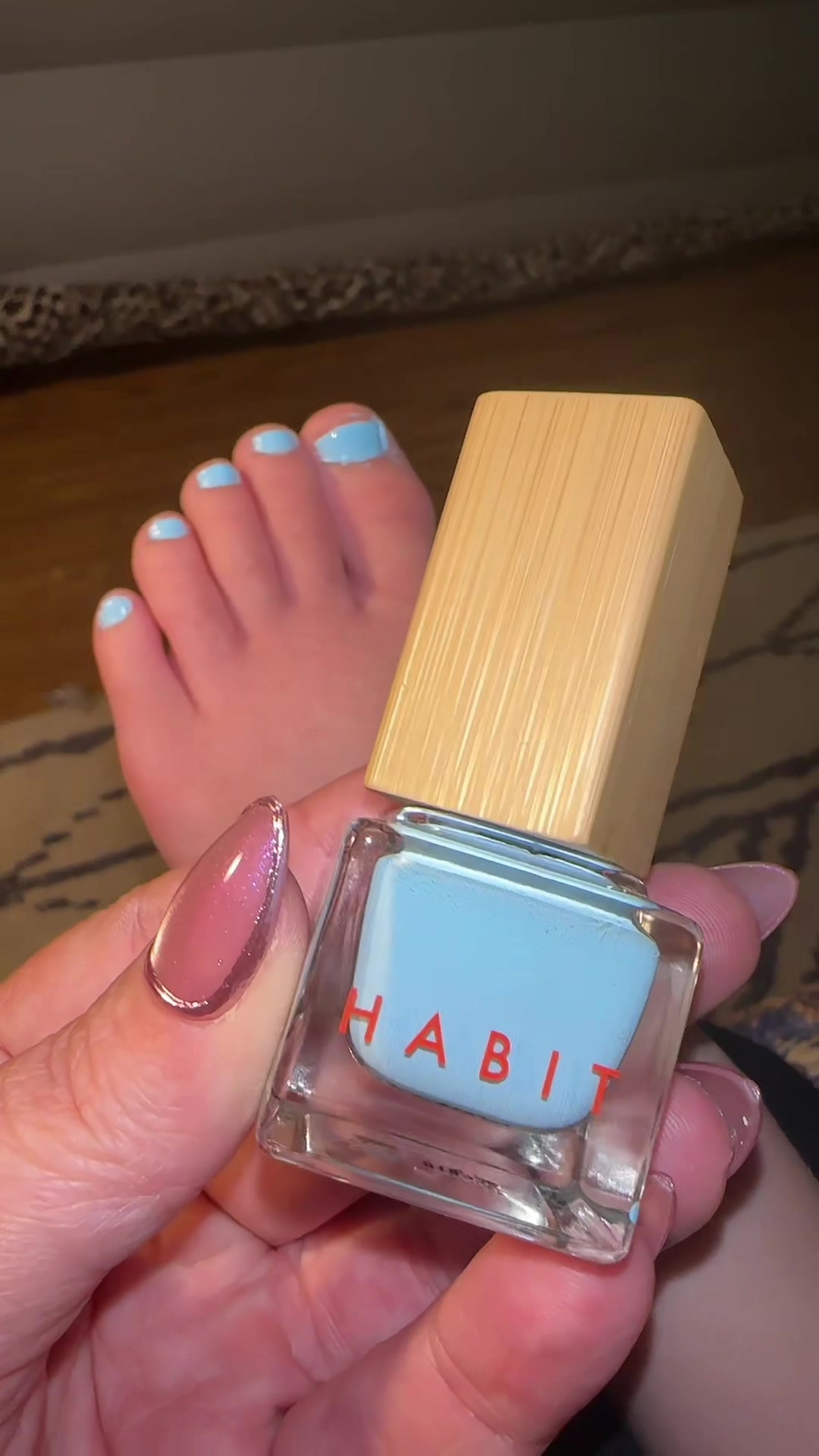 TikTok post by @kelseyjo_01 for Habit Cosmetics. Caption reads: @Habit Cosmetics #habitcosmetics #habitnailpolish....