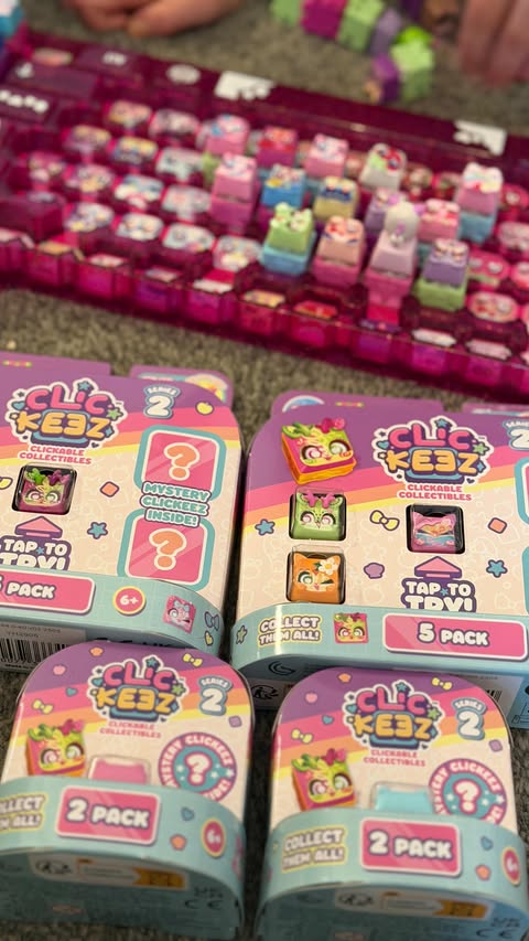 Instagram post by @myworkingmamalife for Wire PR. Caption reads: Click. Clack. Satisfy. 🔑✨ Clickeez Collection....