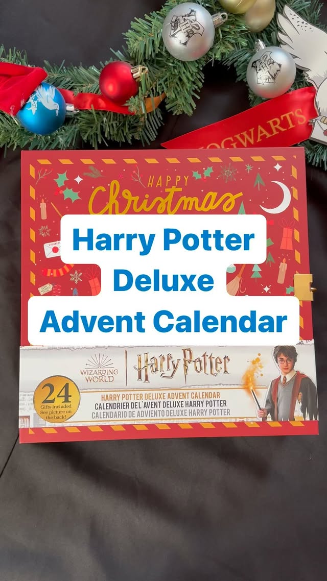 Instagram post by @queenniffler for Cinereplicas. Caption reads: [...] Potter Deluxe Advent Calendar from....