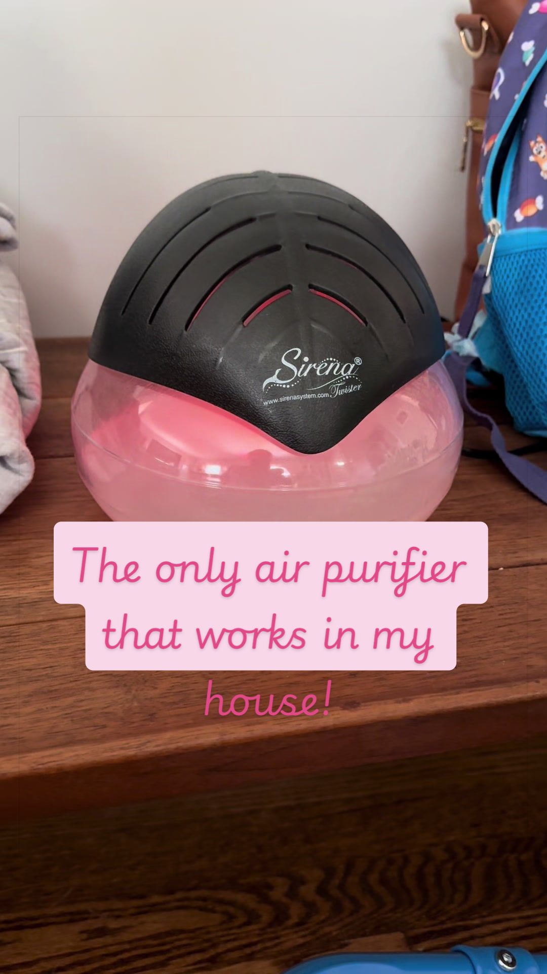 TikTok post by @lucindakoza for Sirena Inc. Caption reads: [...] of my kid and cat and husband smells @Sirena....