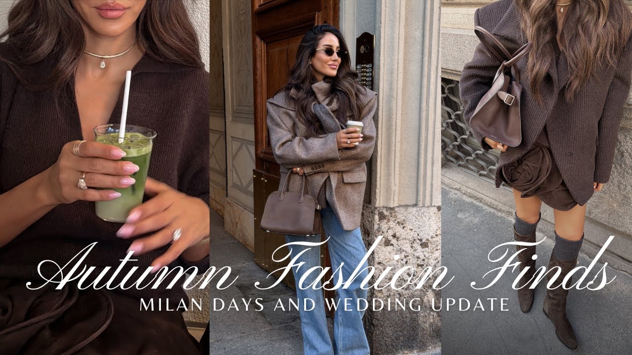 YouTube post by @TamaraKalinic for Klarna. Caption reads: What I’m Wearing This Autumn + Wedding Update &....