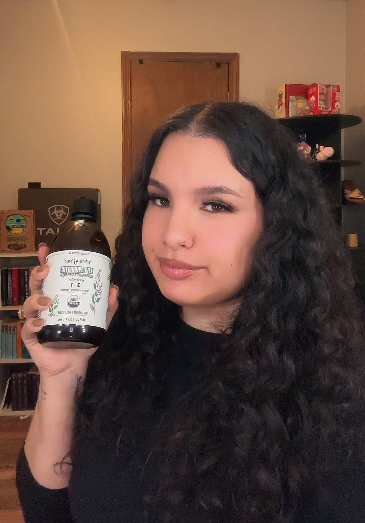 TikTok post by @yessenia.cx for Triquetra Health. Caption reads: Who doesn’t love a good supplement for gut....